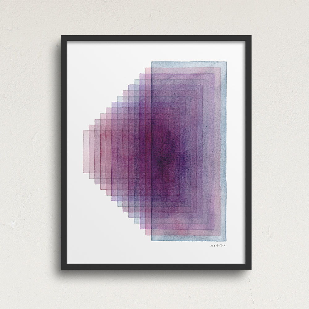 "Closer Look" Modern Watercolor Art Print