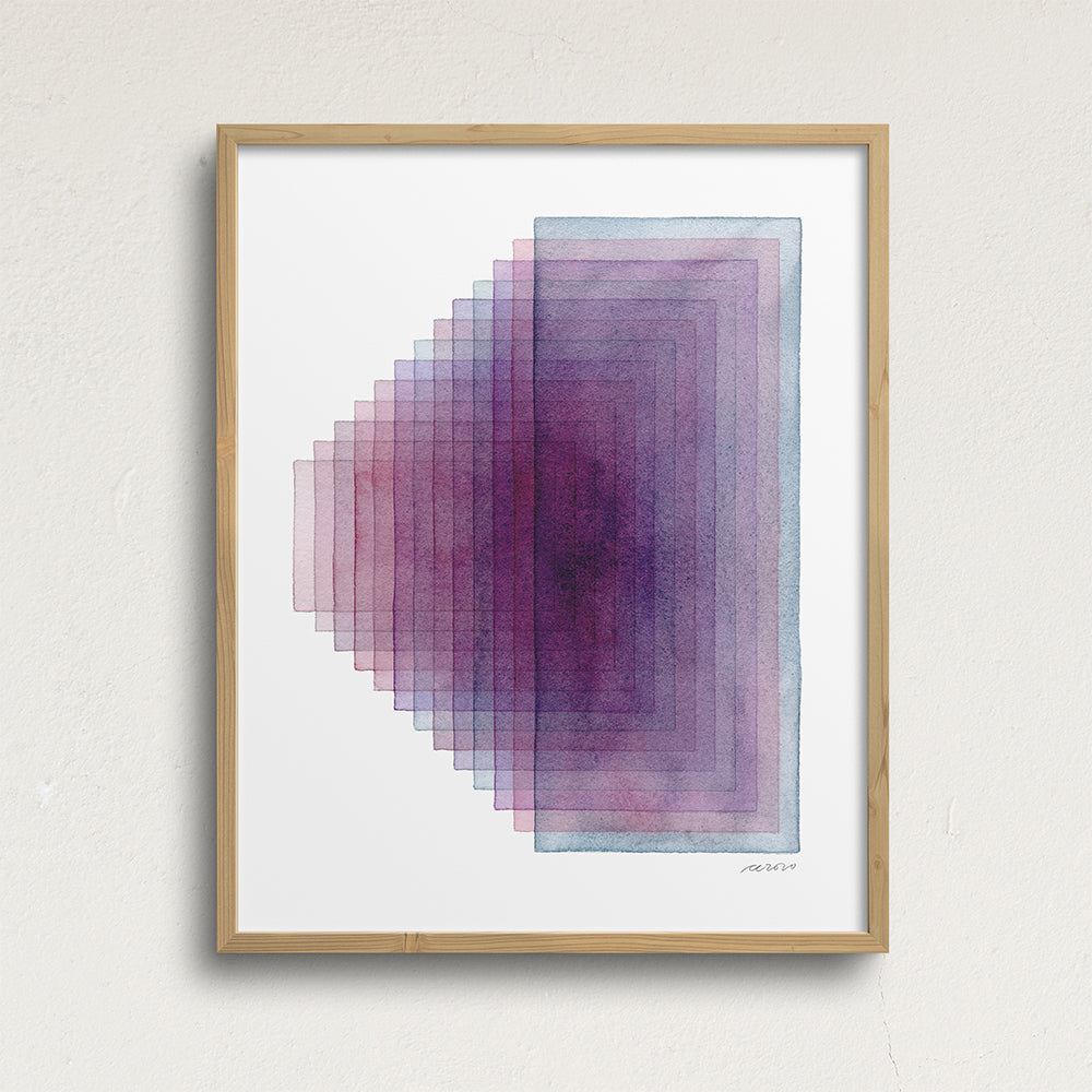 "Closer Look" Modern Watercolor Art Print
