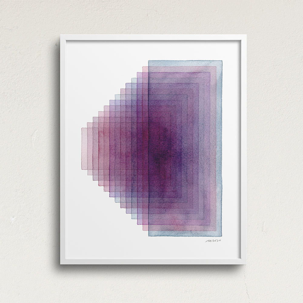 "Closer Look" Modern Watercolor Art Print