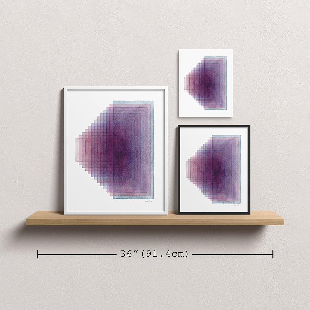 "Closer Look" Modern Watercolor Art Print
