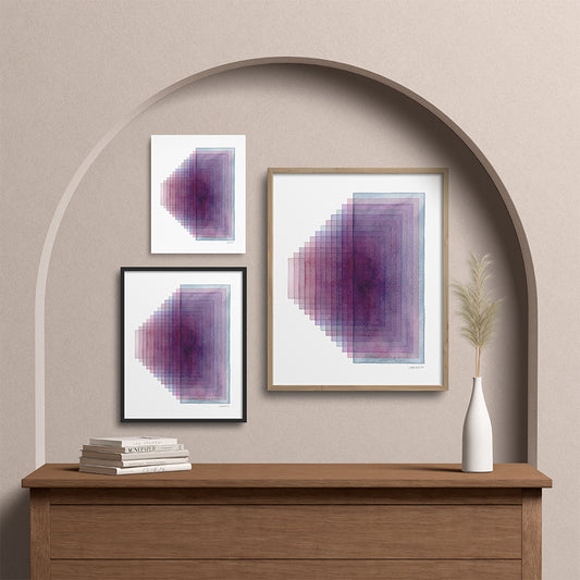 "Closer Look" Modern Watercolor Art Print