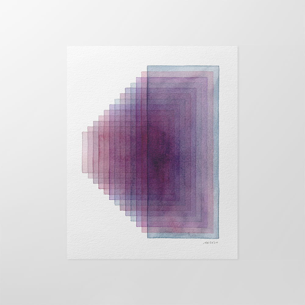 "Closer Look" Modern Watercolor Art Print