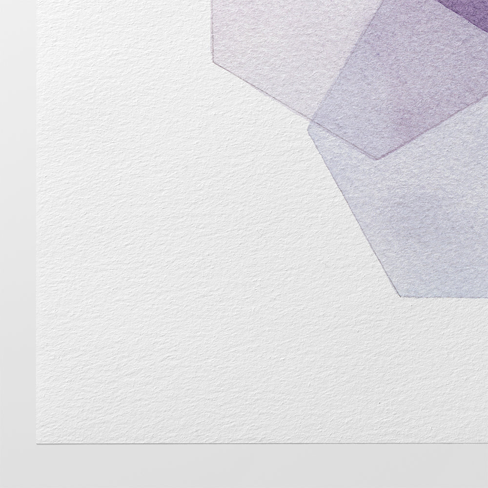 "Winter Petals" Modern Watercolor Art Print