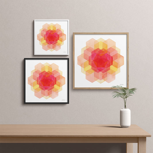 "Summer Petals" Modern Watercolor Art Print