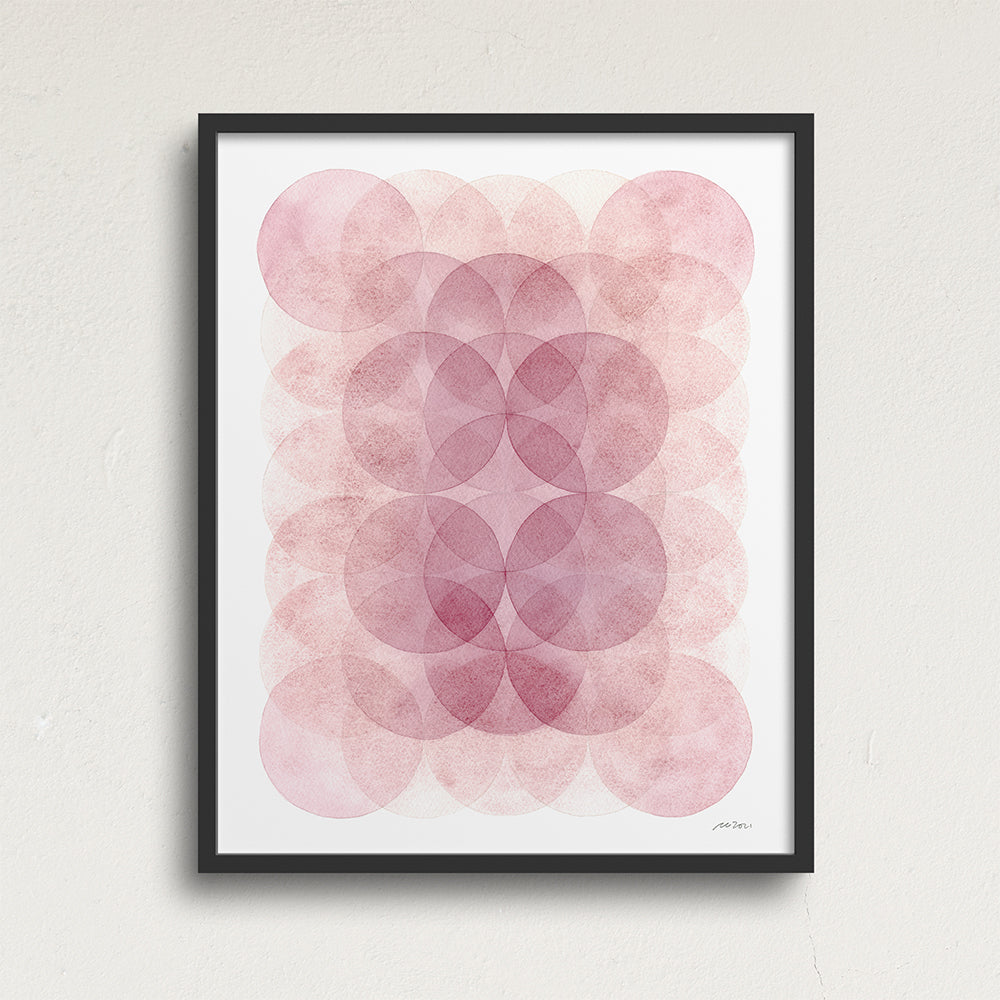"Chroma Field 1" Modern Watercolor Art Print