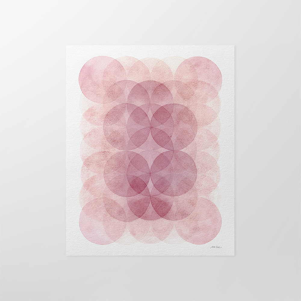 "Chroma Field 1" Modern Watercolor Art Print