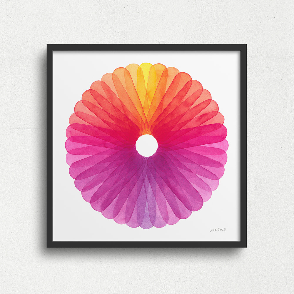 "Spring Bloom" Modern Watercolor Art Print