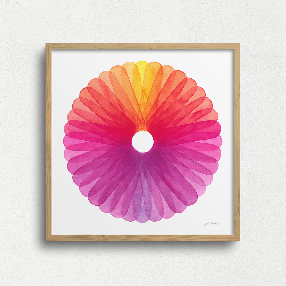 "Spring Bloom" Modern Watercolor Art Print