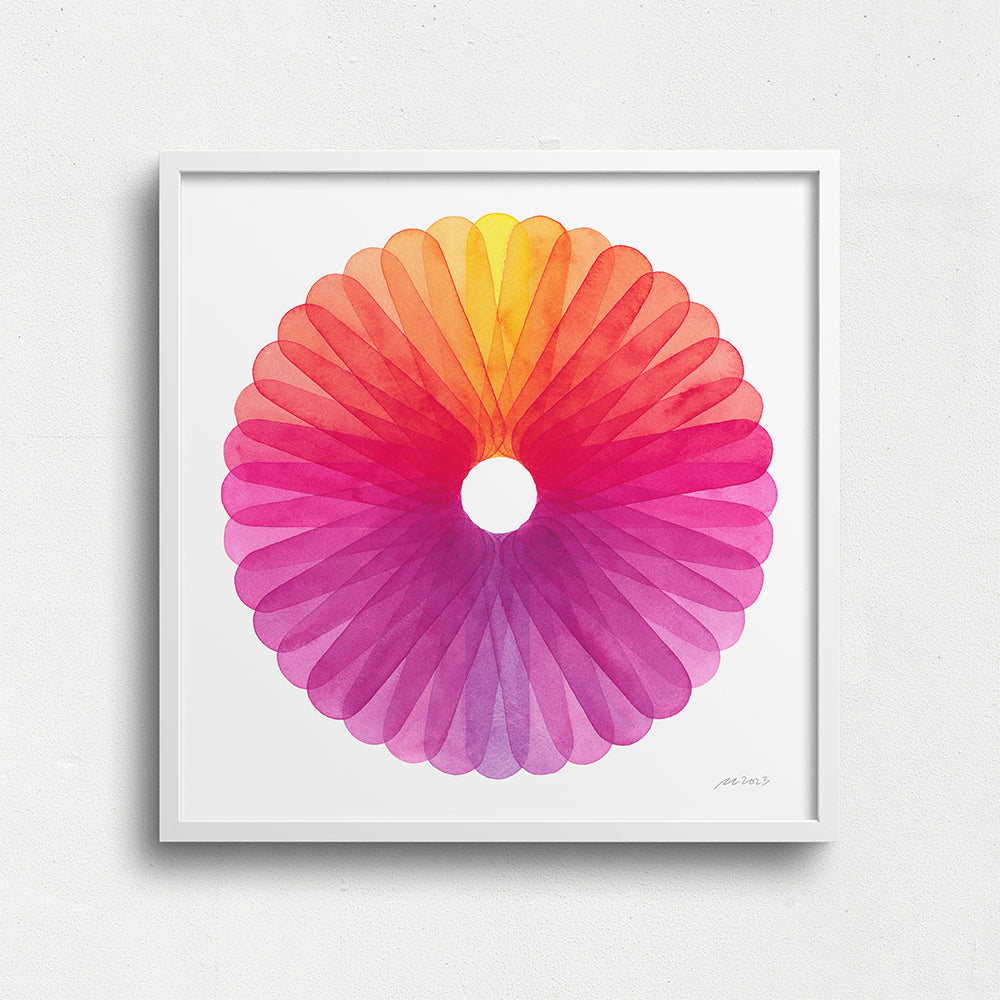"Spring Bloom" Modern Watercolor Art Print