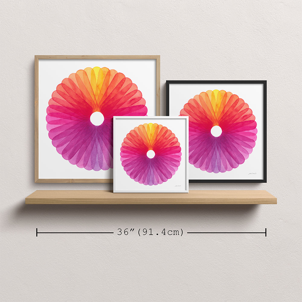 "Spring Bloom" Modern Watercolor Art Print