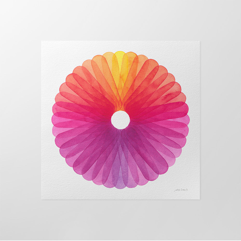"Spring Bloom" Modern Watercolor Art Print