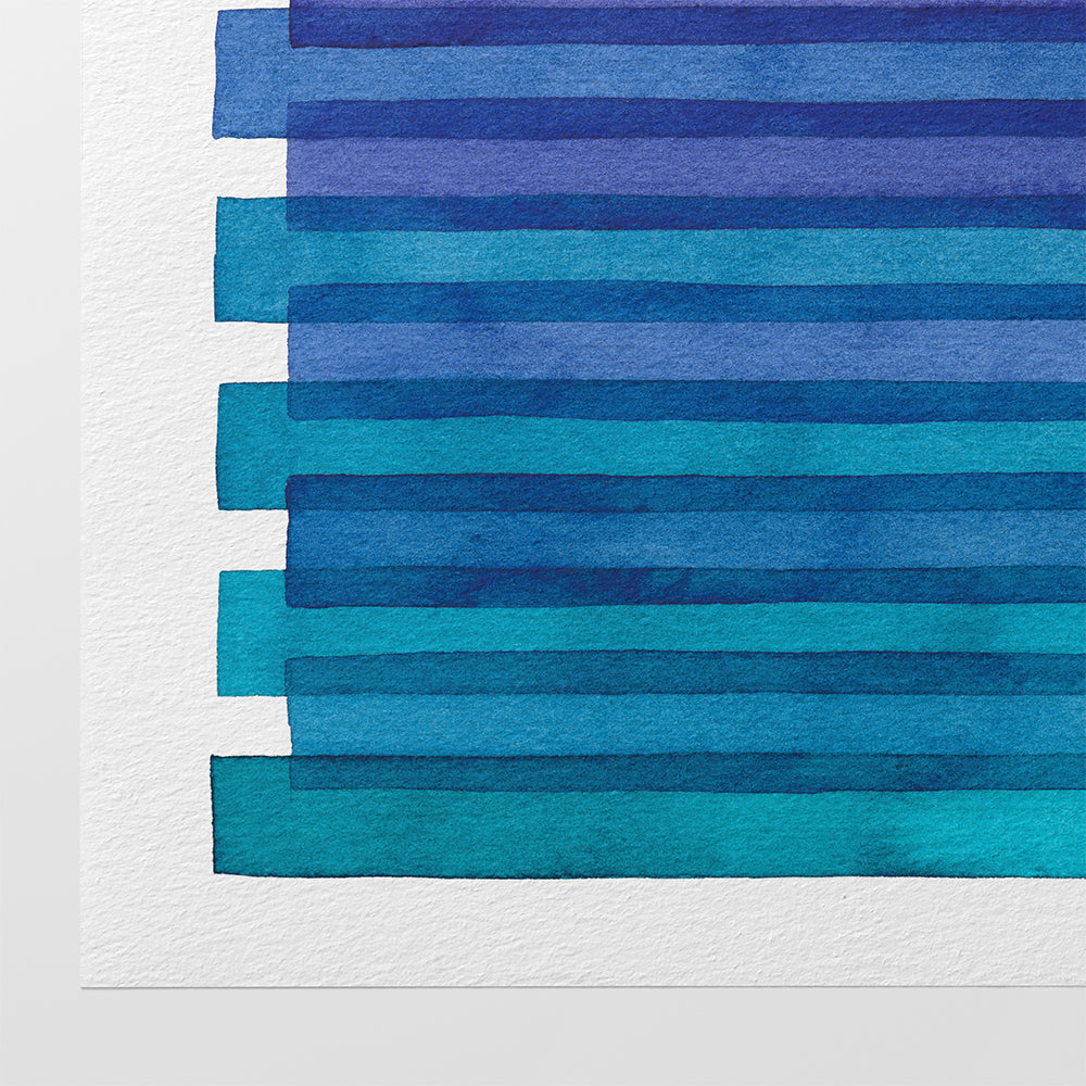 "Between The Lines" Modern Watercolor Art Print