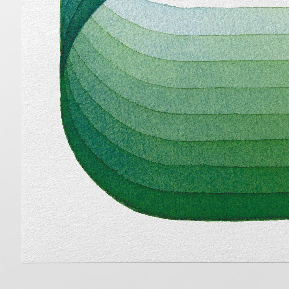 "Candy Road" Modern Watercolor Art Print