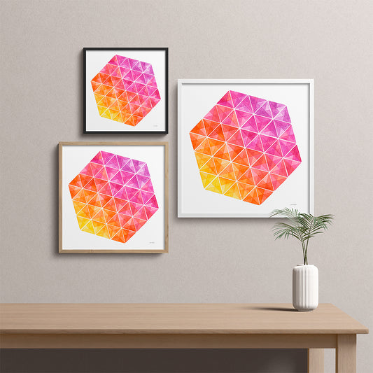 "Summer Tango" Modern Watercolor Art Print