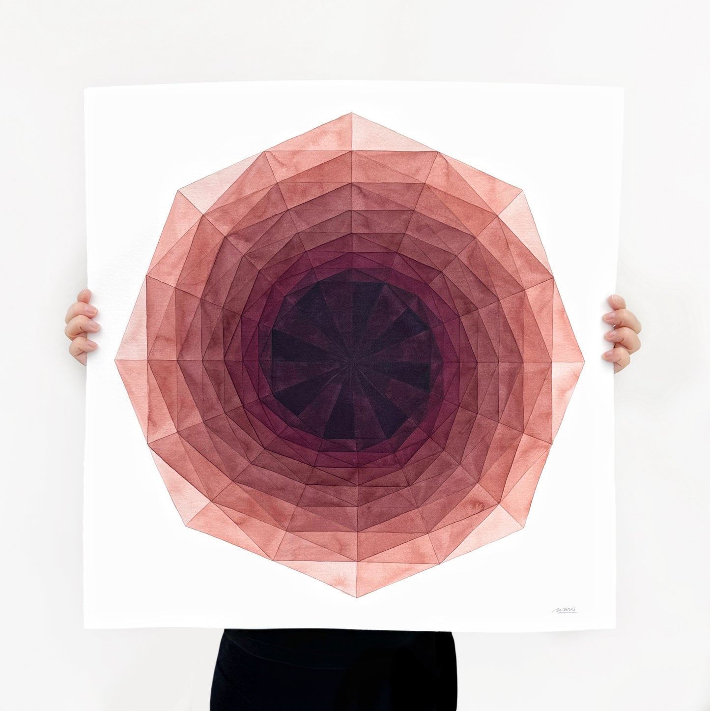 Glass Carnation (22.5" x 22.5")