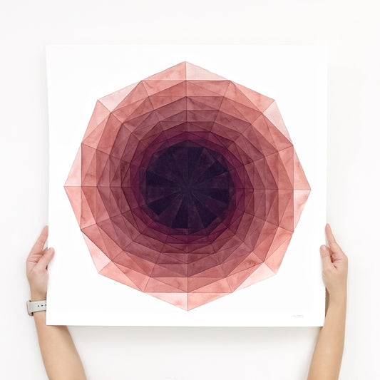 Glass Carnation (22.5" x 22.5")