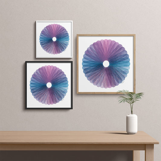 "Jewel Bloom" Modern Watercolor Art Print
