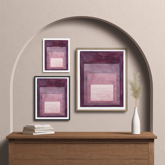 "Looking In" Modern Watercolor Art Print