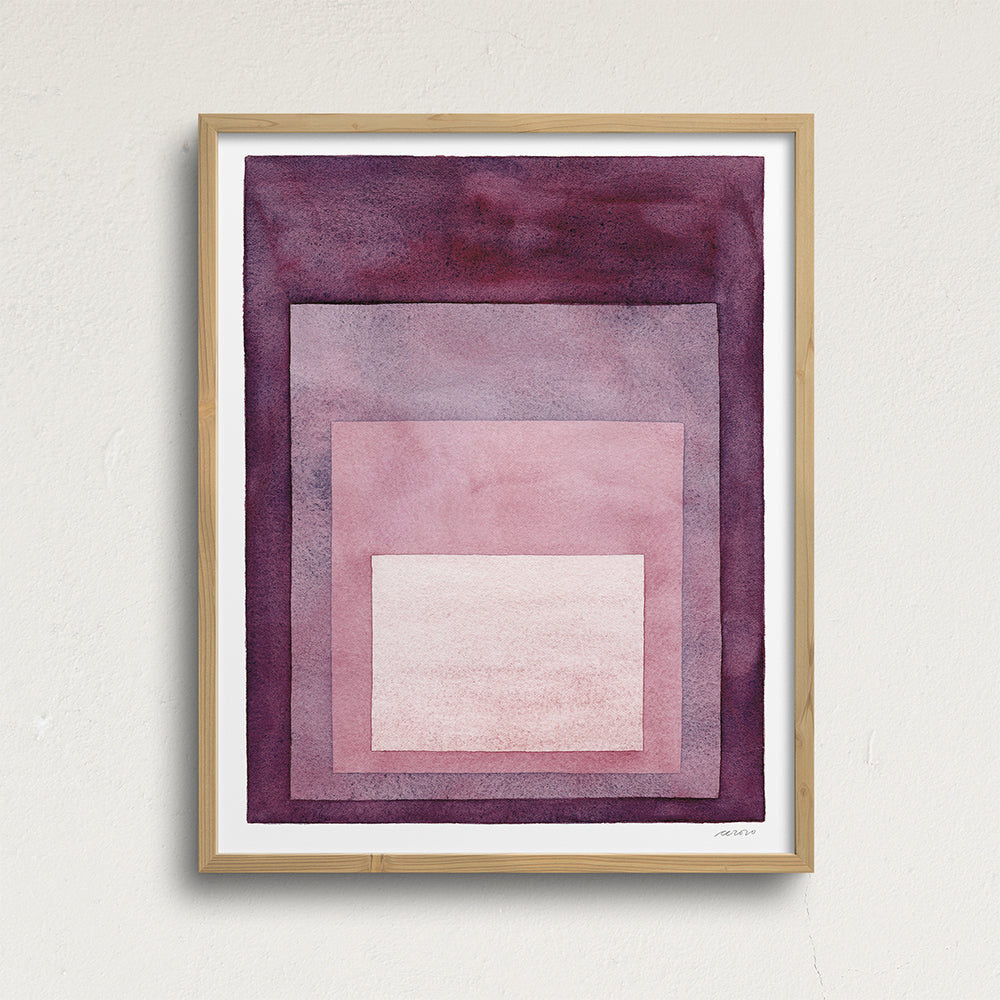 "Looking In" Modern Watercolor Art Print