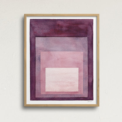 "Looking In" Modern Watercolor Art Print