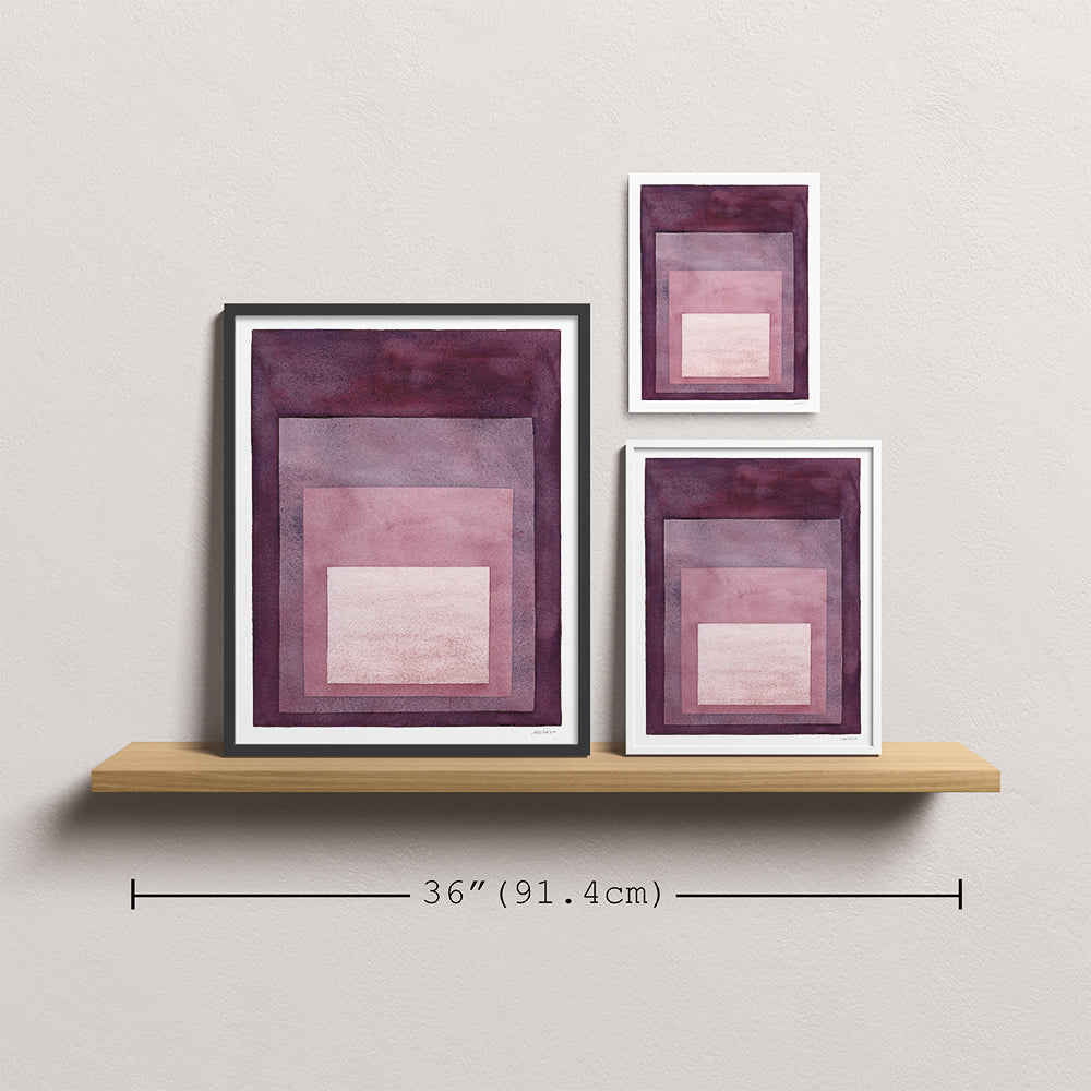 "Looking In" Modern Watercolor Art Print