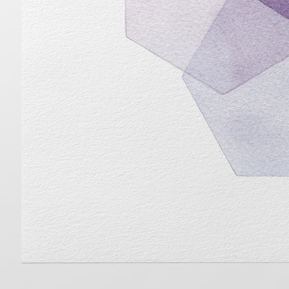 "Winter Petals" Modern Watercolor Art Print