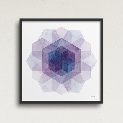 "Winter Petals" Modern Watercolor Art Print