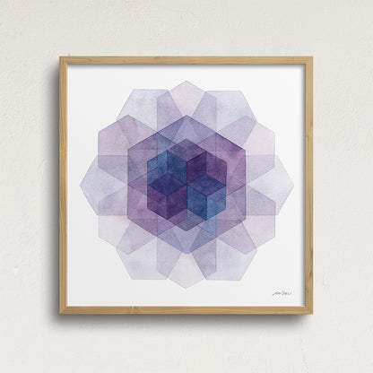 "Winter Petals" Modern Watercolor Art Print