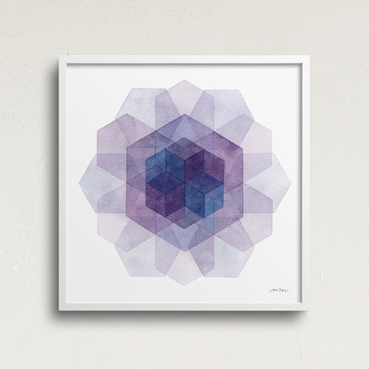 "Winter Petals" Modern Watercolor Art Print