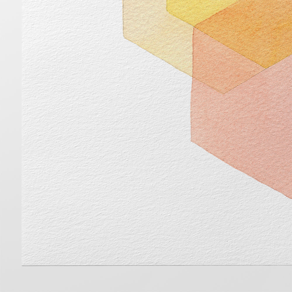 "Summer Petals" Modern Watercolor Art Print