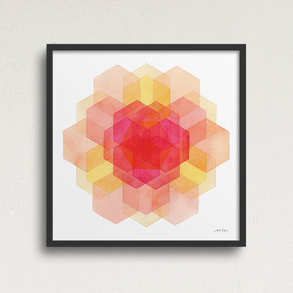 "Summer Petals" Modern Watercolor Art Print