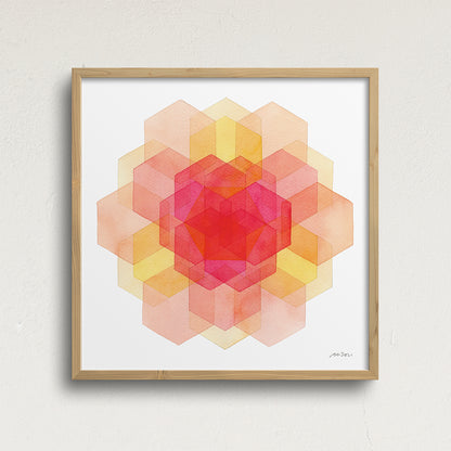 "Summer Petals" Modern Watercolor Art Print
