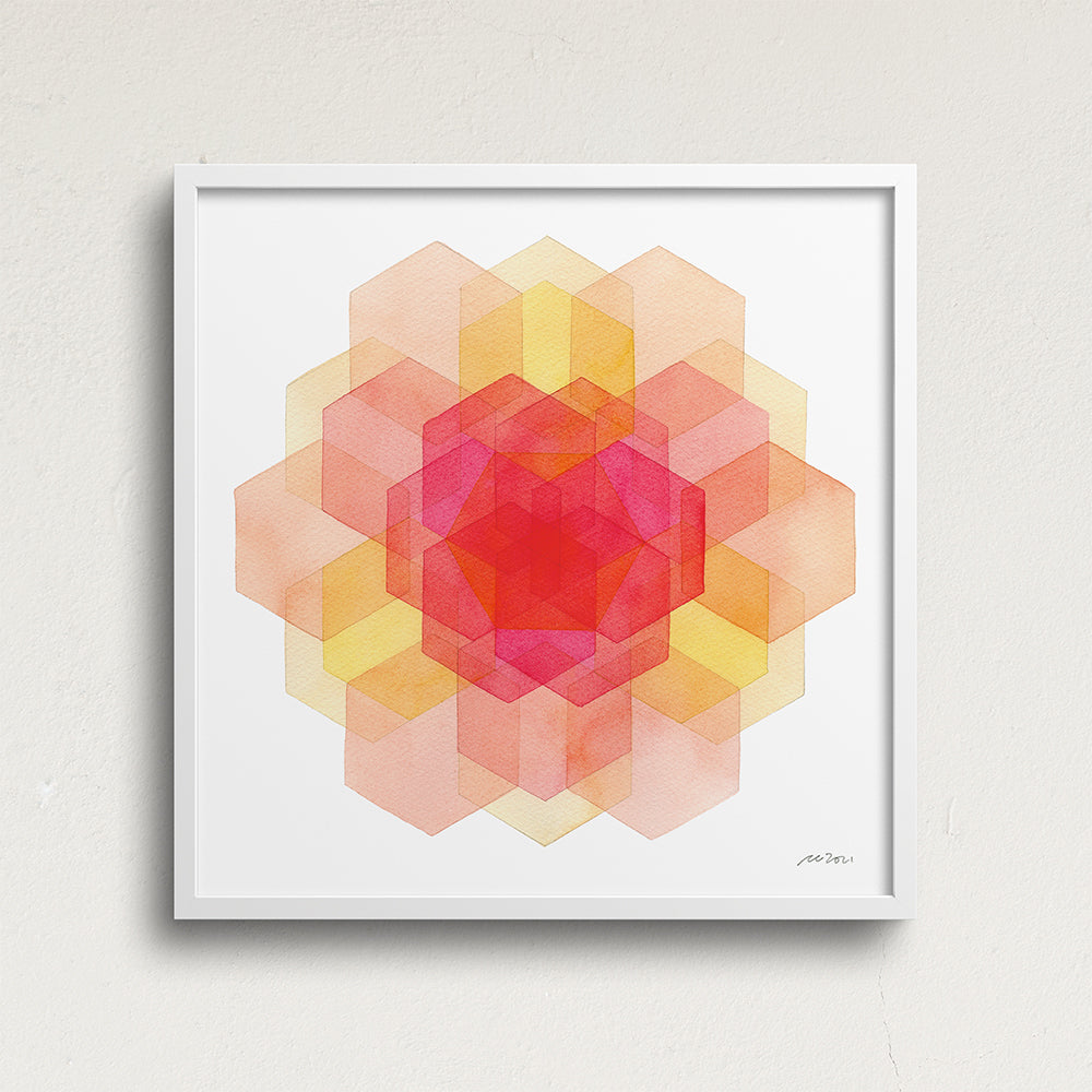 "Summer Petals" Modern Watercolor Art Print