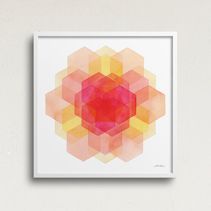 "Summer Petals" Modern Watercolor Art Print