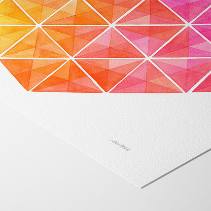 "Summer Tango" Modern Watercolor Art Print