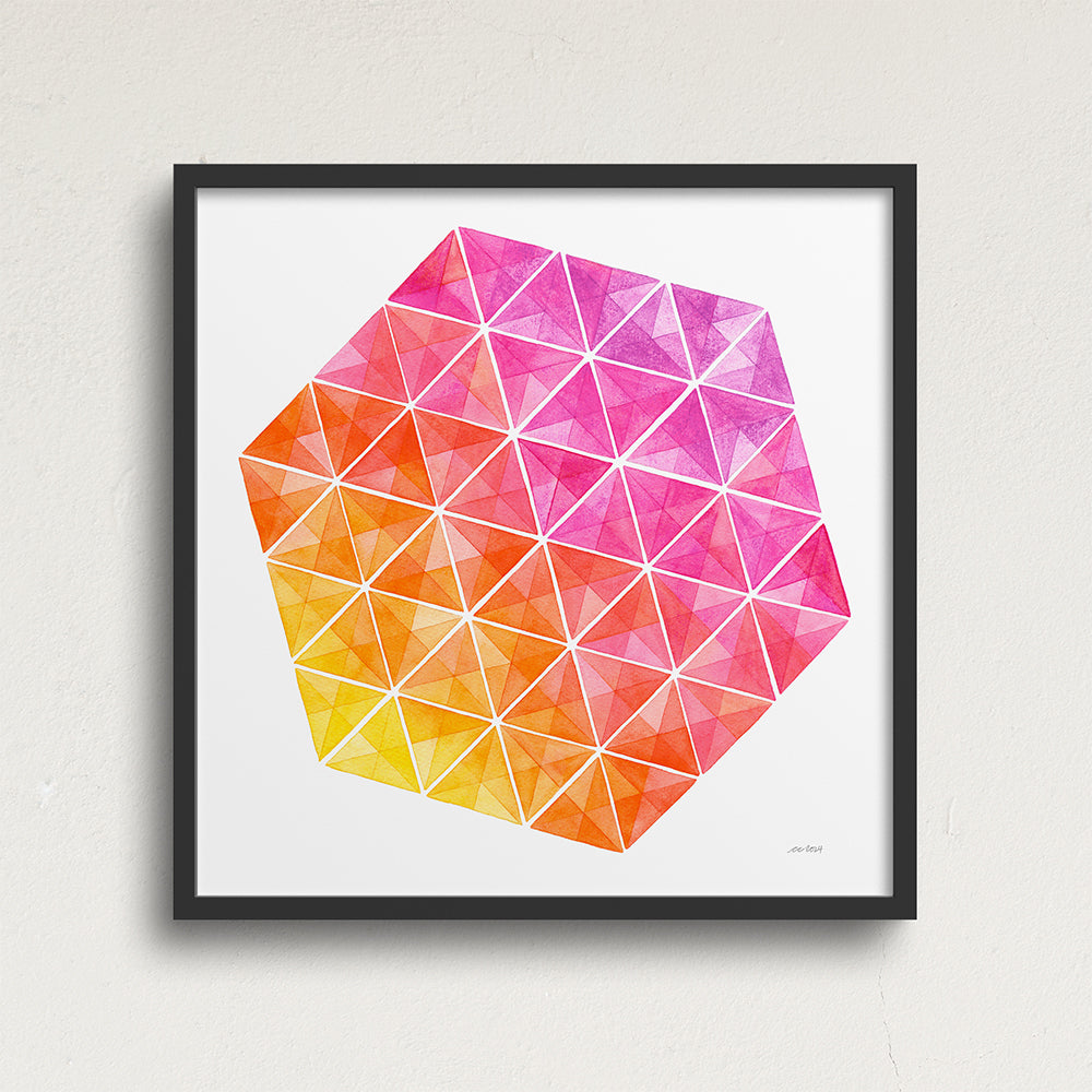 "Summer Tango" Modern Watercolor Art Print