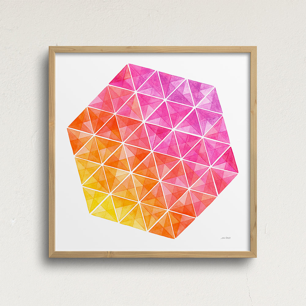 "Summer Tango" Modern Watercolor Art Print