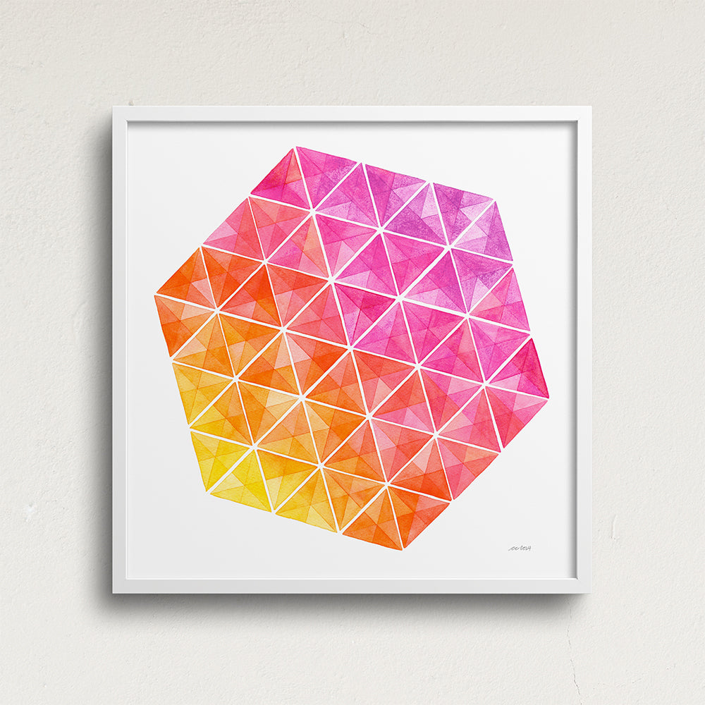 "Summer Tango" Modern Watercolor Art Print