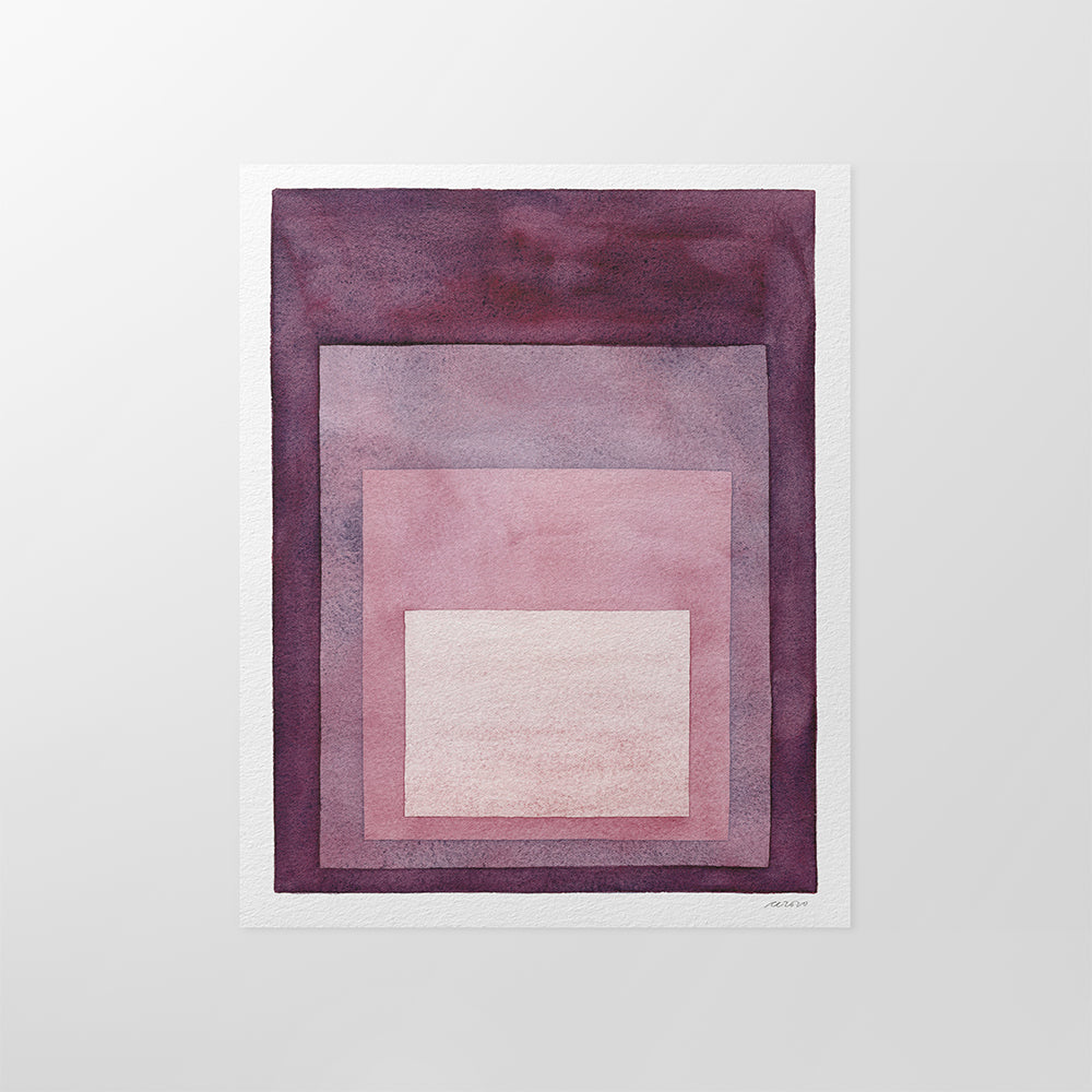 "Looking In" Modern Watercolor Art Print