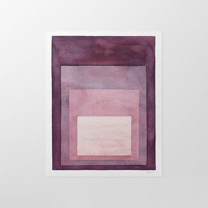 "Looking In" Modern Watercolor Art Print