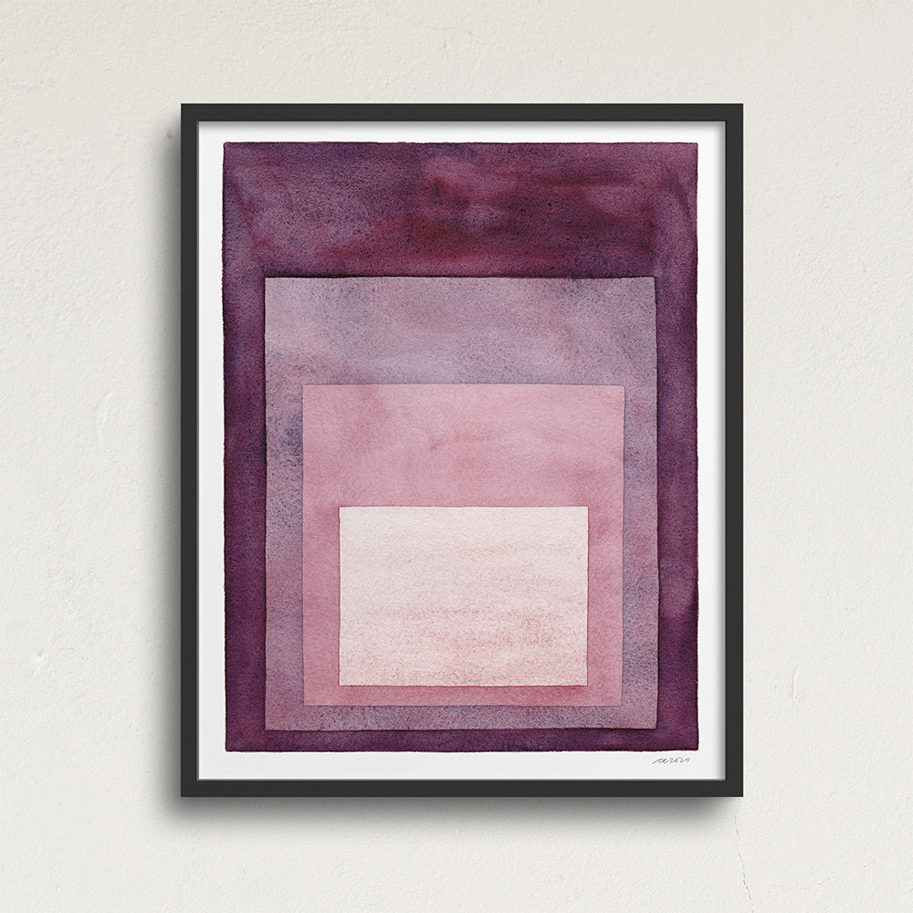 "Looking In" Modern Watercolor Art Print