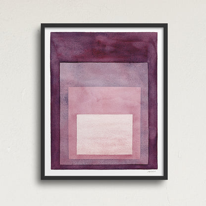 "Looking In" Modern Watercolor Art Print