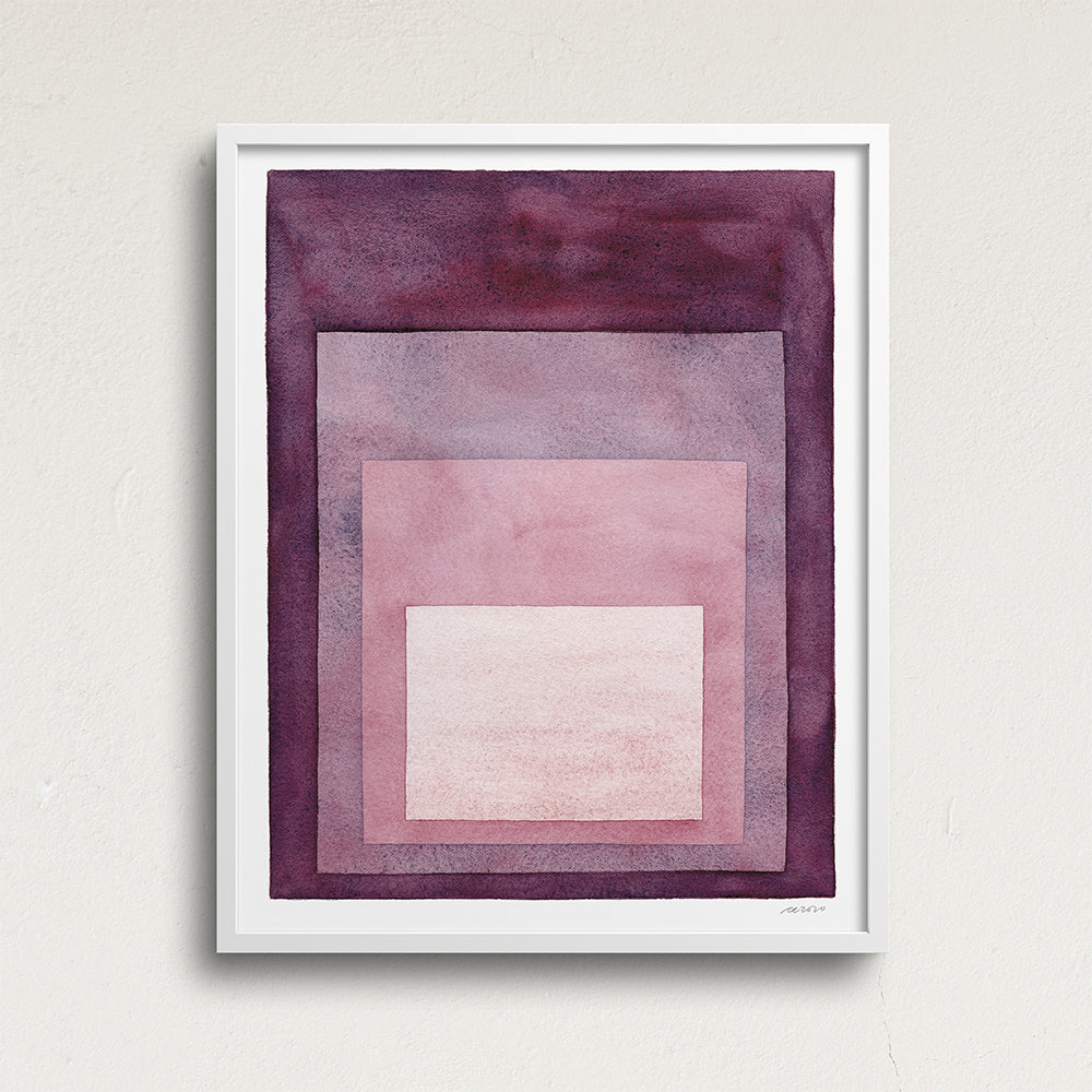 "Looking In" Modern Watercolor Art Print