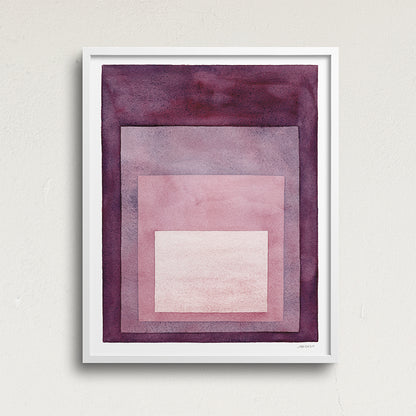 "Looking In" Modern Watercolor Art Print
